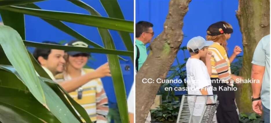 Shakira en La Casa Azul de Frida Kahlo con Sasha y Milan